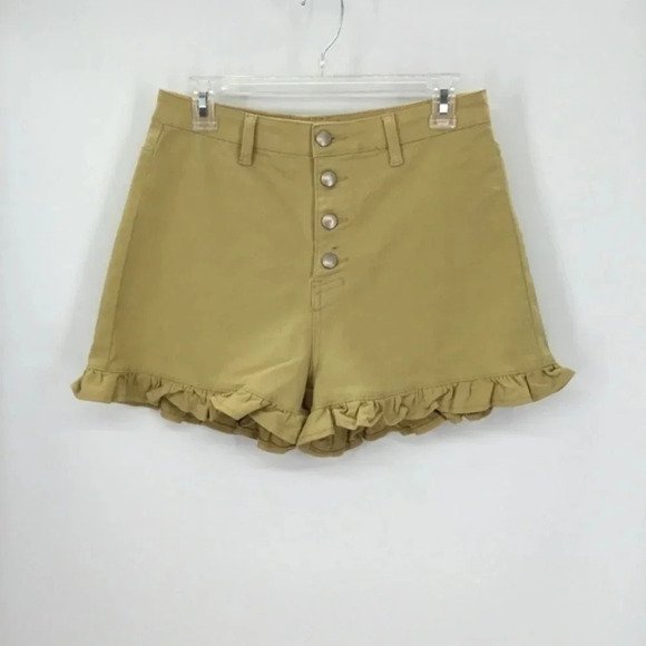 Listicle High Waist Women’s Ruffle Shorts - Picture 1 of 6
